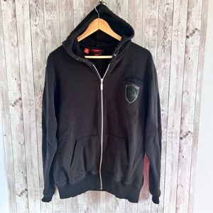 Puma Ferrari Collaboration Zip Up Hooded Sweatshirt Medium